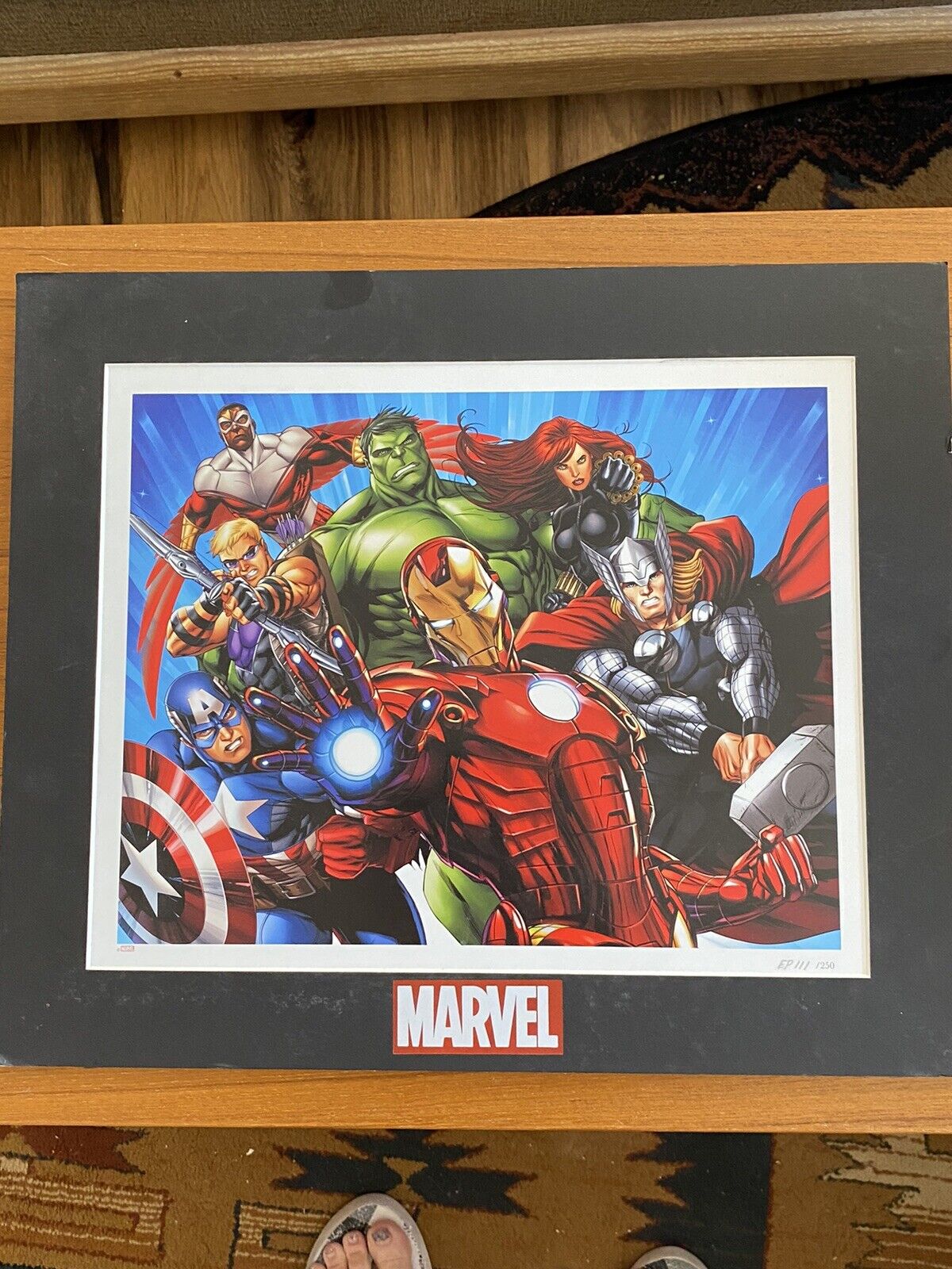 Marvel Lithograph “Heroes” EP111 of 250 With COA