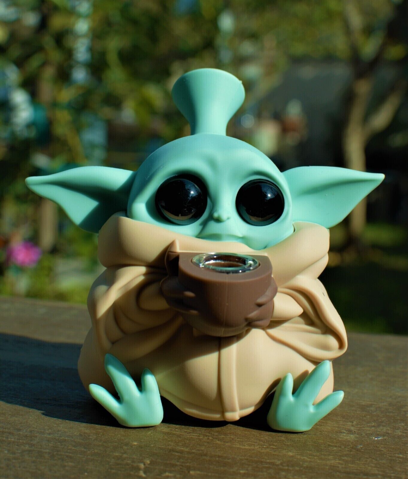 Collectible Baby Yoda Silicone Hookah Smoking Pipes Bong Bubbler Water Pipe bowl