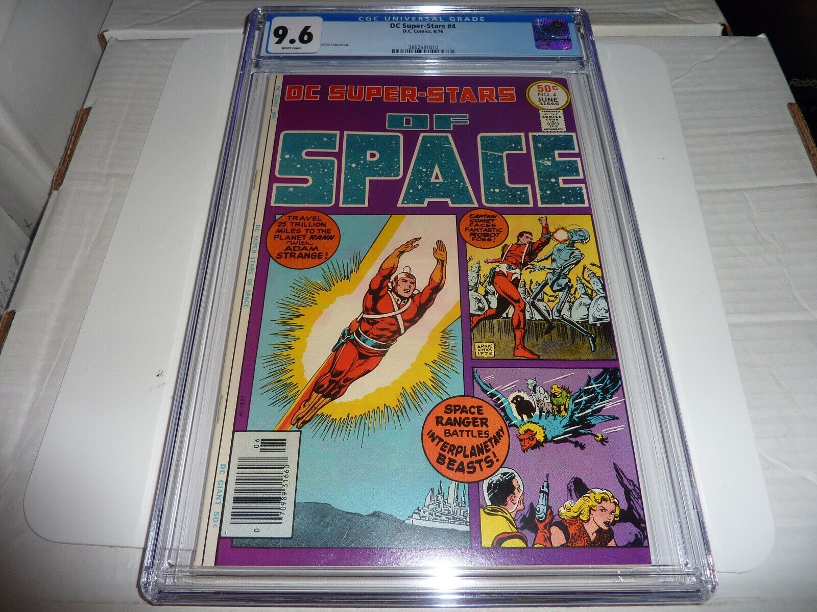 DC SUPER STARS #4 1976 Super Stars of Space Adam Strange CGC 9.6 White Pages