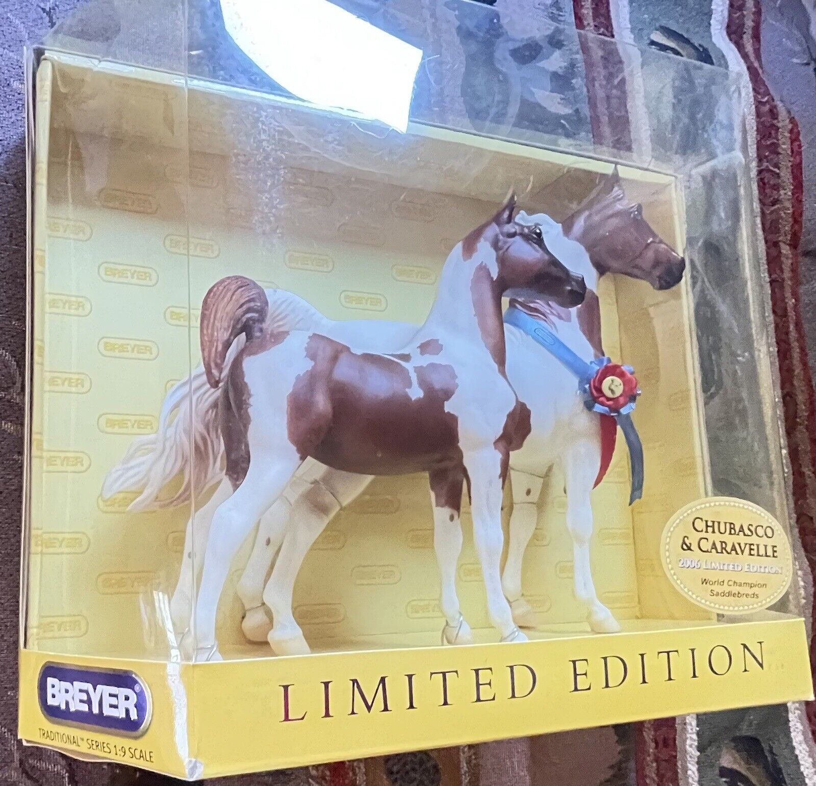 BREYER HORSES-UNOPENED BOX #1268 “Limited Edition” Chubasco&Caravelle