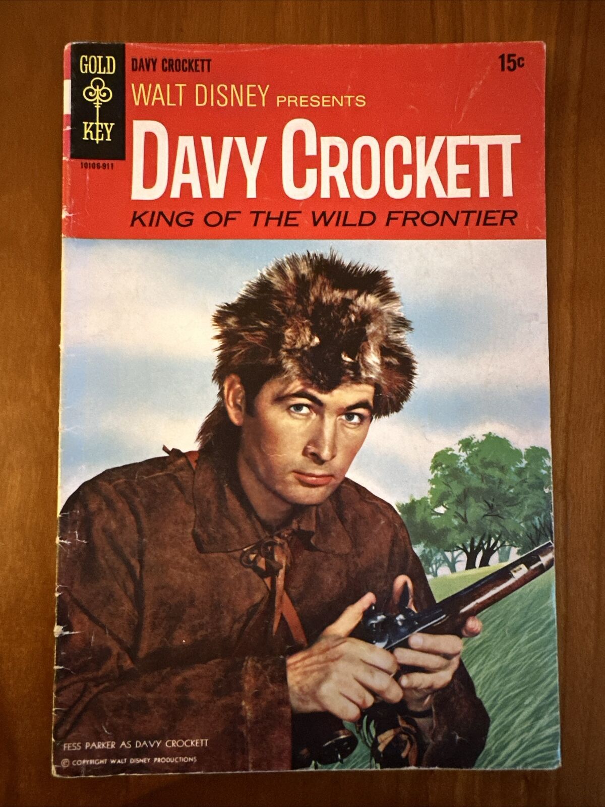 Davy Crocket Vintage Comic Book Gold Key Fess Parker 1955