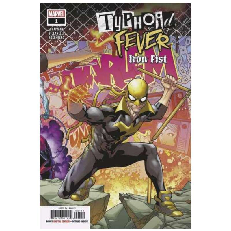 Typhoid Fever: Iron Fist #1 in Near Mint condition. Marvel comics [c&