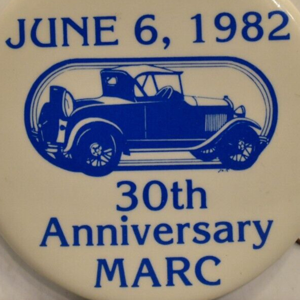 1982 Ford Model A Restorers Club MARC Antique Car Auto Show New York Pinback