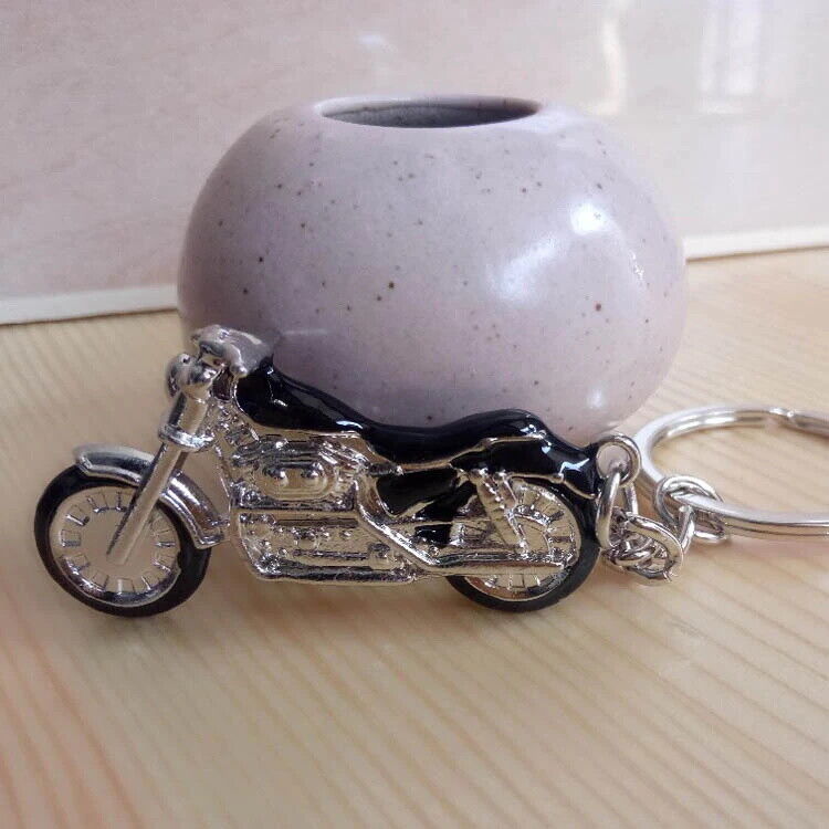 3D Simulation Model Motorcycle Keychain Key Chain Ring Keyring - Choose Color