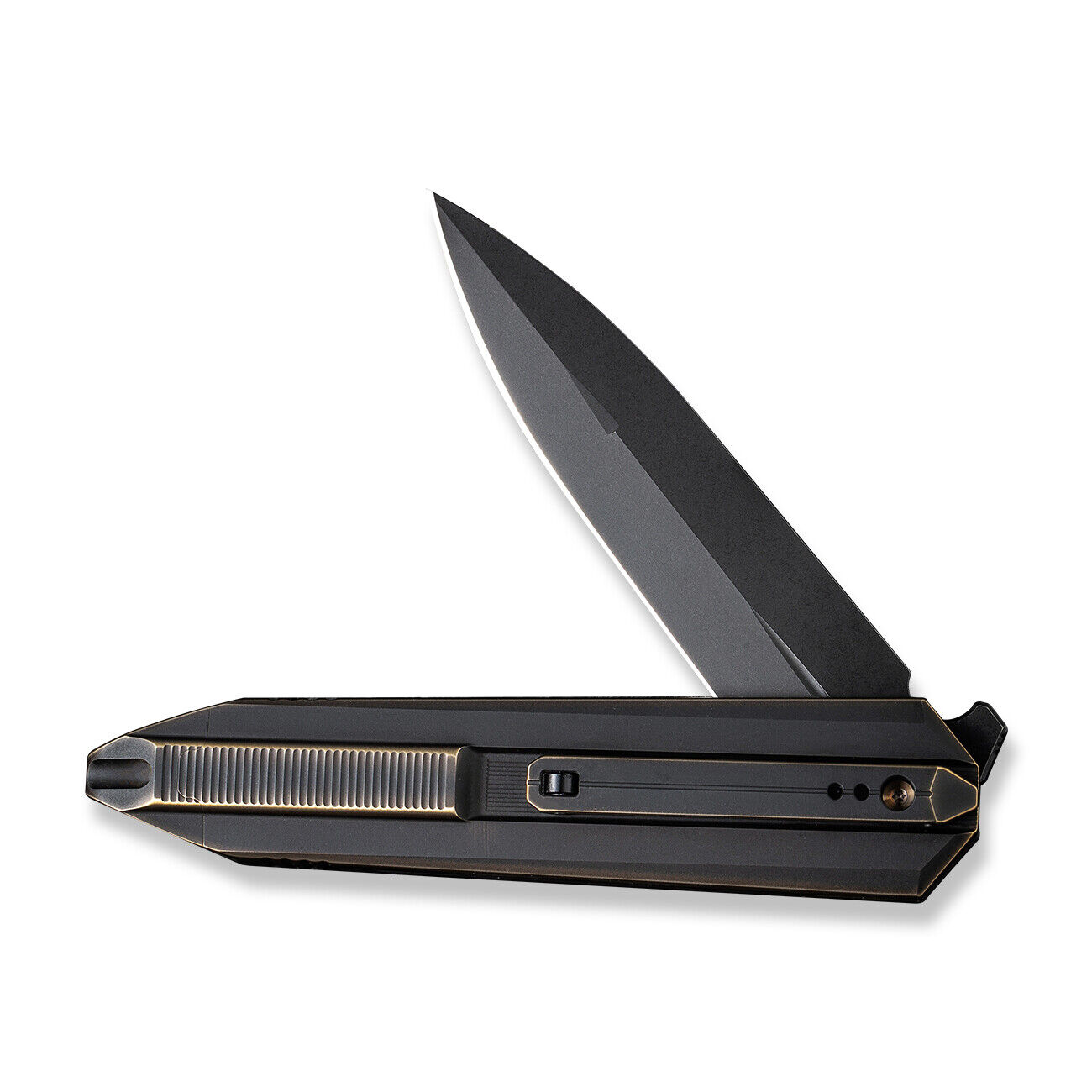 WE KNIVES Diatomic WE22032-1 Bronze/Black Titanium CPM-20CV Steel Pocket Knife
