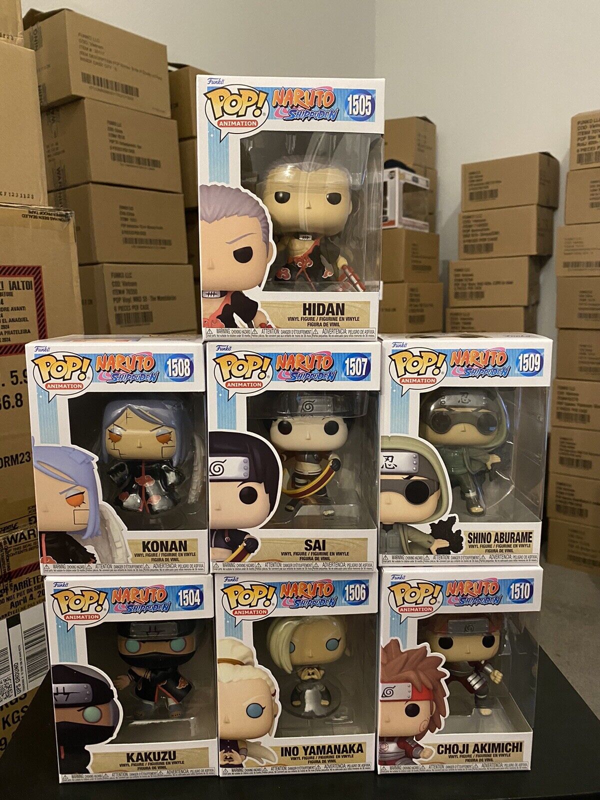 Naruto Shippuden Funko Pop Complete Set S12 (7pops) All Mint Ships Now