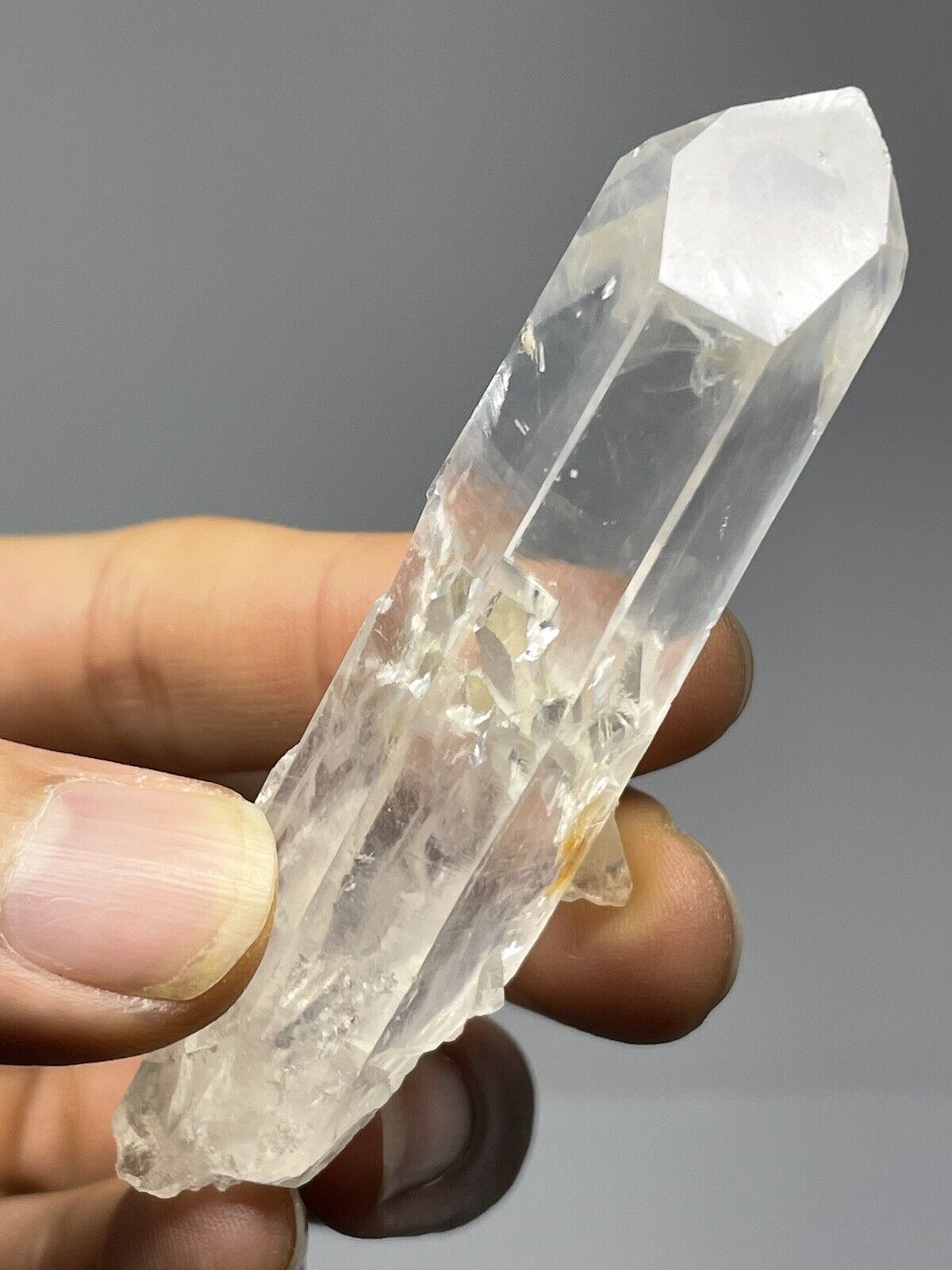RARE Rutilated Lemurian Channeling Quartz Natural Wand w/ Keys 39g Colombia S12
