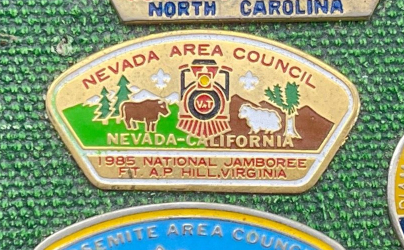 Vintage BSA Boy Scouts America Metal 1985 AP Hill Virginia Nevada Council Pin