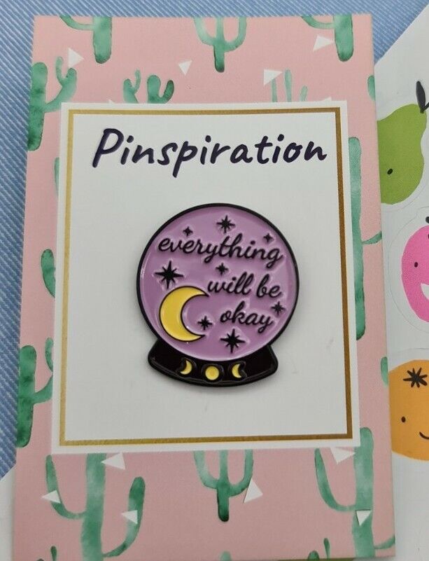 Everything will be ok enamel pin badge gift positivity motivation mental health 