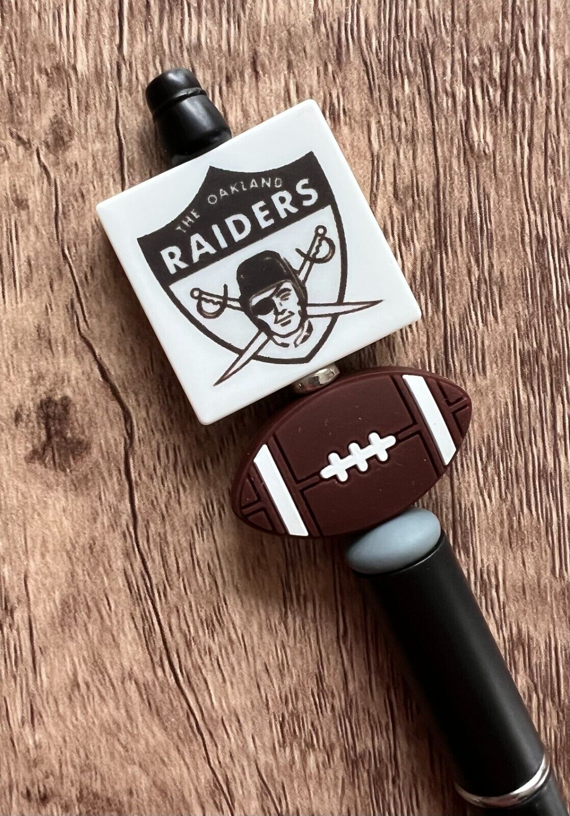 Football pens NFL throwback logos. Raiders & Oilers. Gift.basket filler.collect