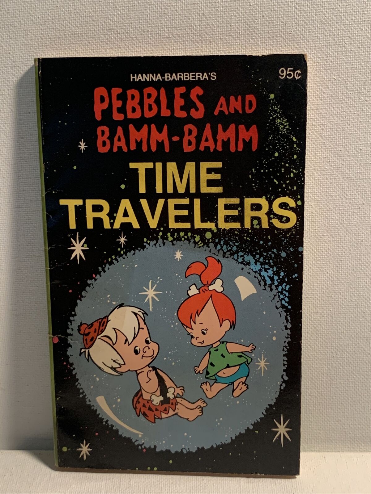 Vintage 80's Flinstones Pebbles and Bamm Bamm Time Travelers book Horace J Elias