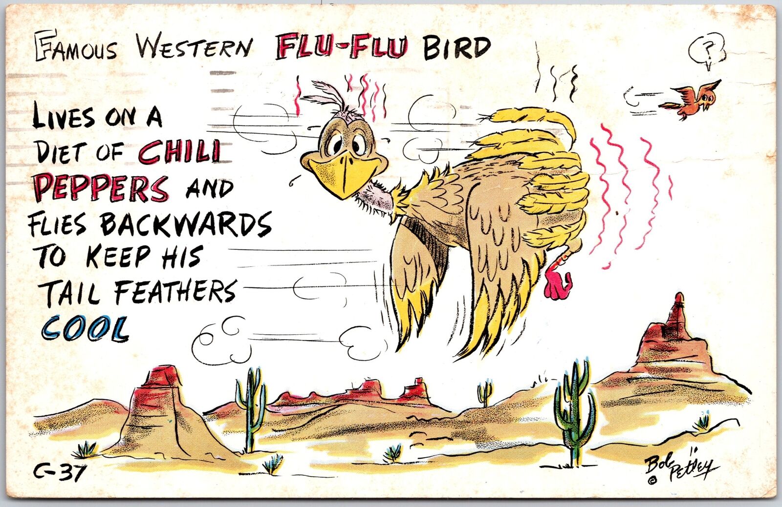 1959 Flu-Flu Bird Flying Backwards \
