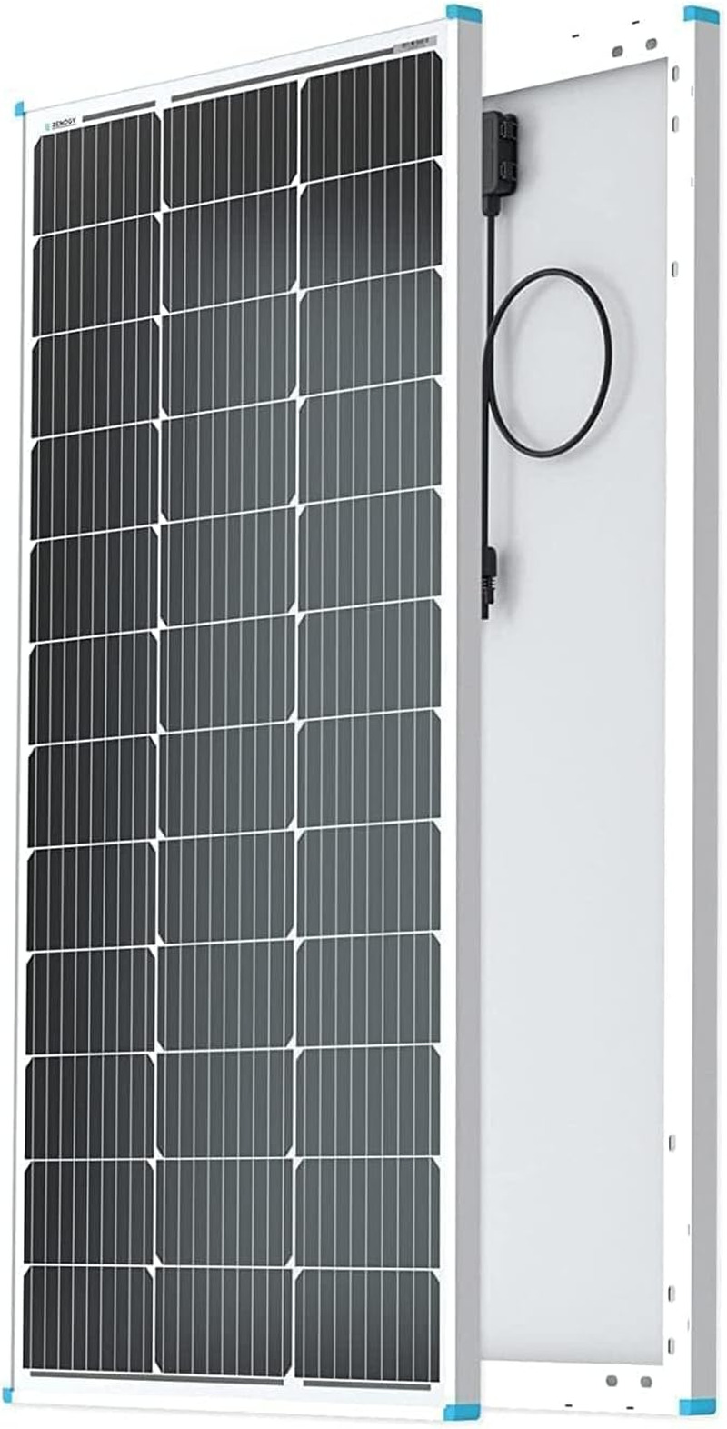 100 Watt Solar Panel 12 Volt, High-Efficiency Monocrystalline PV Module Power Ch