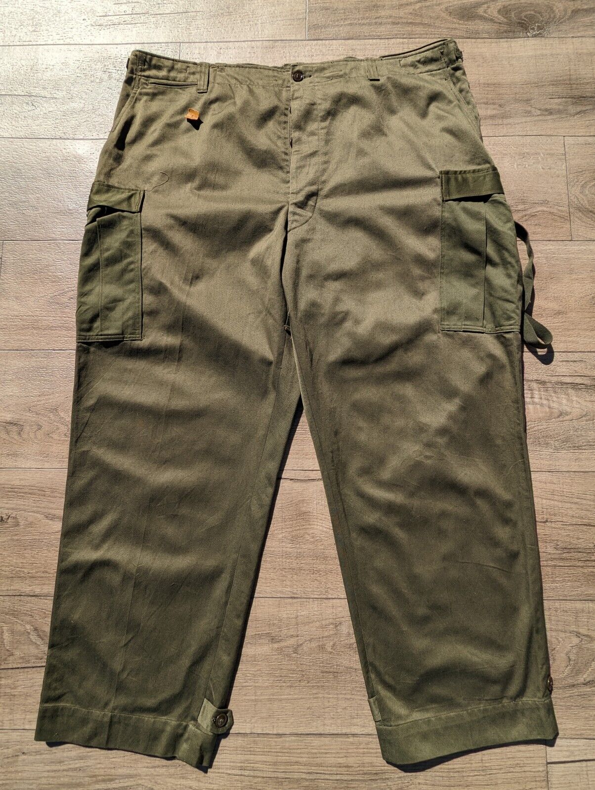 NOS VTG Korea Early M-1951 Field Trousers Shell Cargo Military Pants 50x32