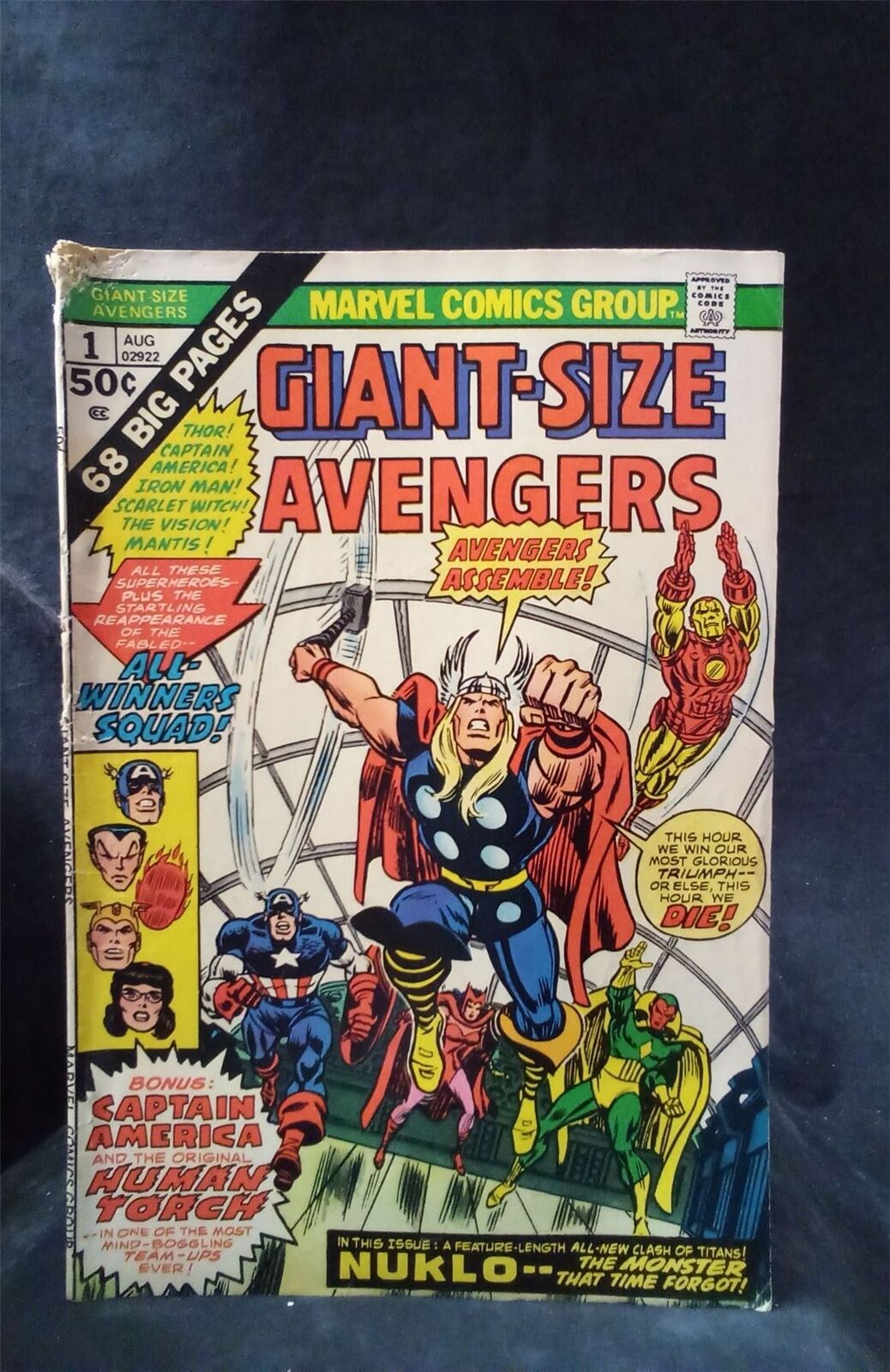 Giant-Size Avengers #1 1974 Marvel Comics Comic Book 