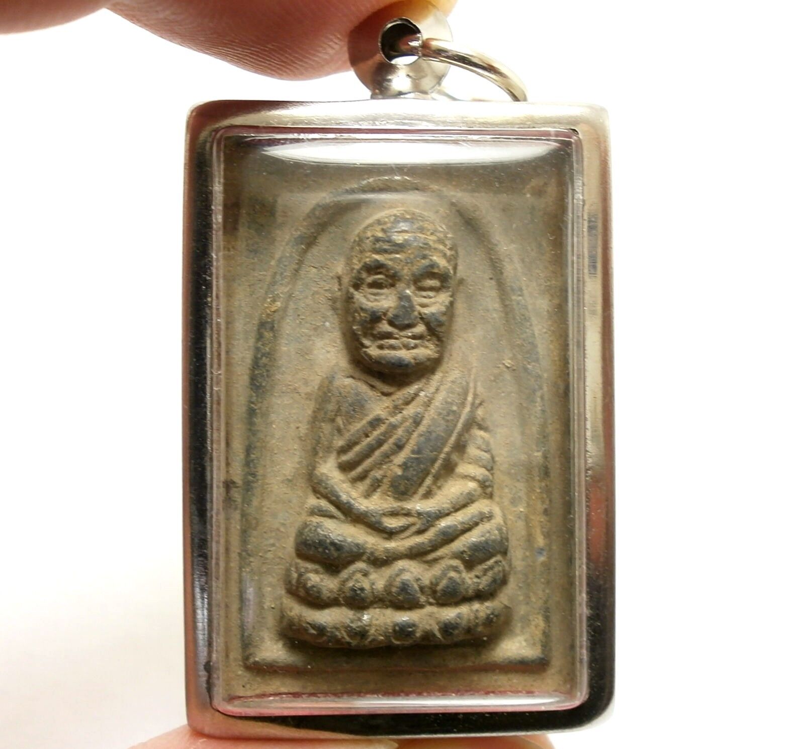 LP TUAD LUANG POO THUAD LP SANG THAI REAL AMULET STRONG PROTECTION LUCKY PENDANT