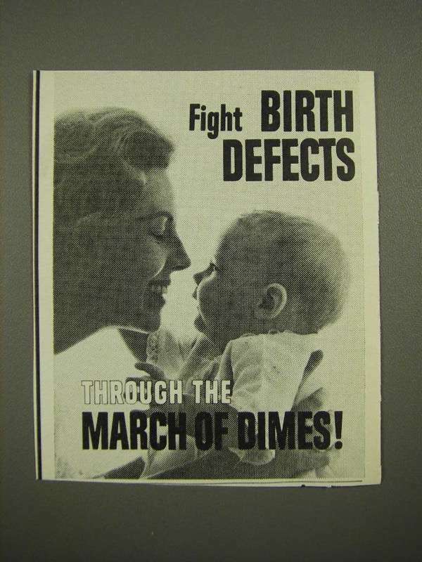 1964 March of Dimes Ad - Fight Birth Defects