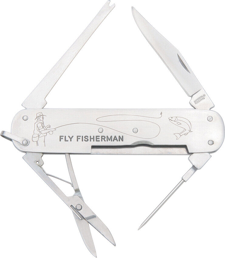 Marbles Fly Fisherman Folding Pocket Knife Multi Tool Stainless Fishing 168