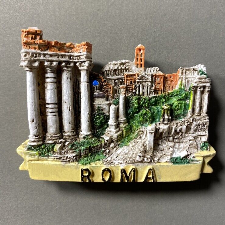 Ancient Roman Temple Pantheon Roma Tourist Gift Souvenir 3D Resin Fridge Magnet