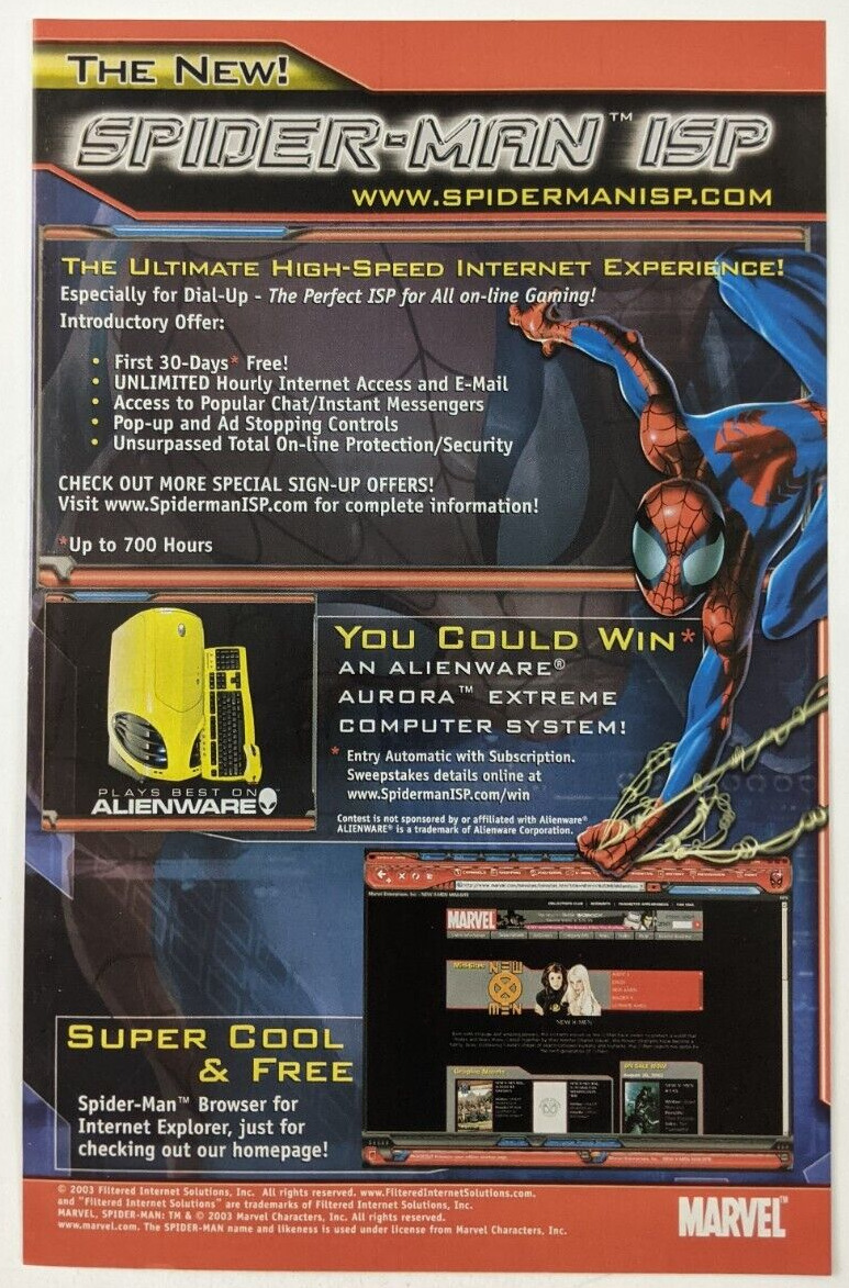 Spider-Man ISP Alienware Aurora Extreme Print Ad Poster Art PROMO Original