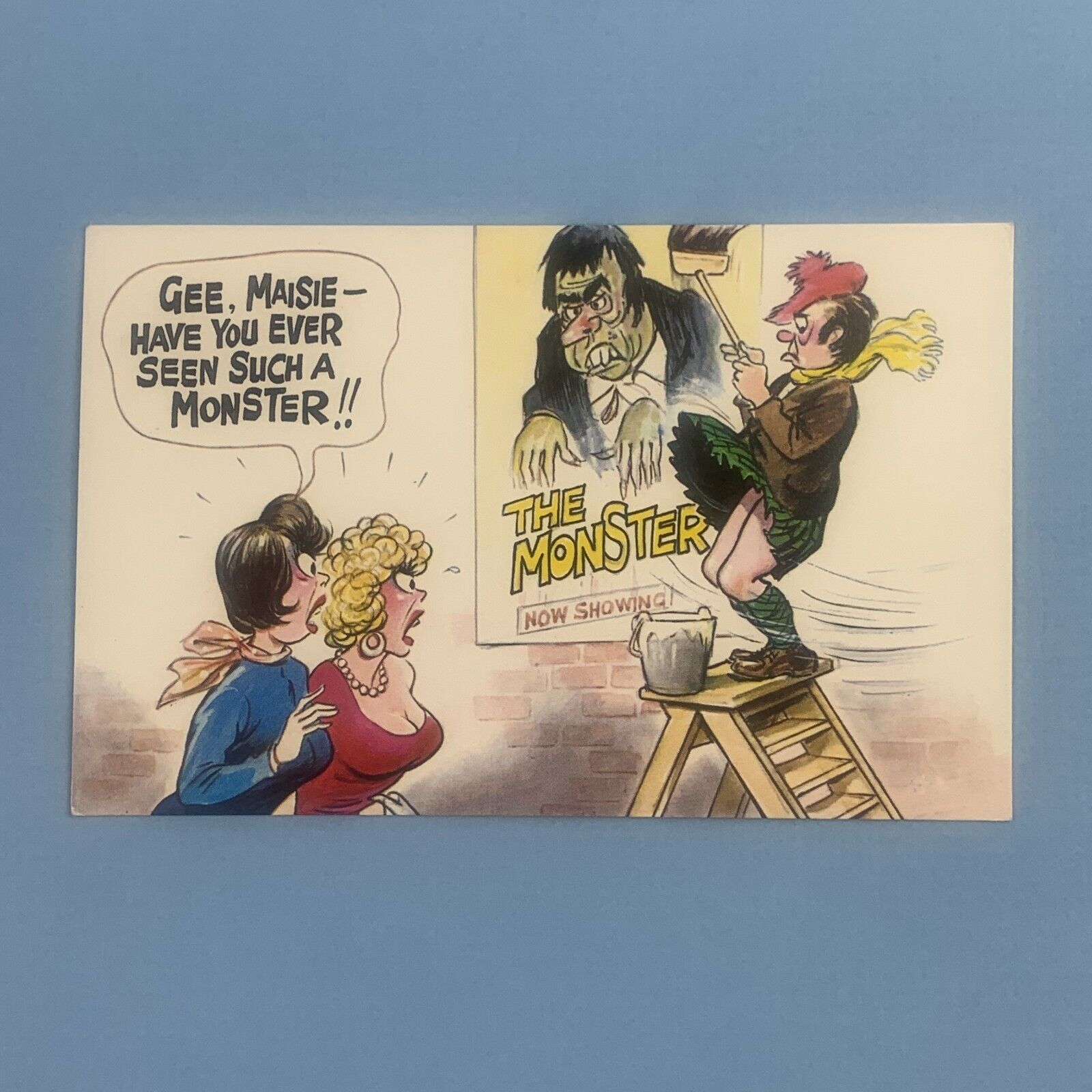 Vintage Bamforth Comic Postcard No. 632 unused original card  Saucy