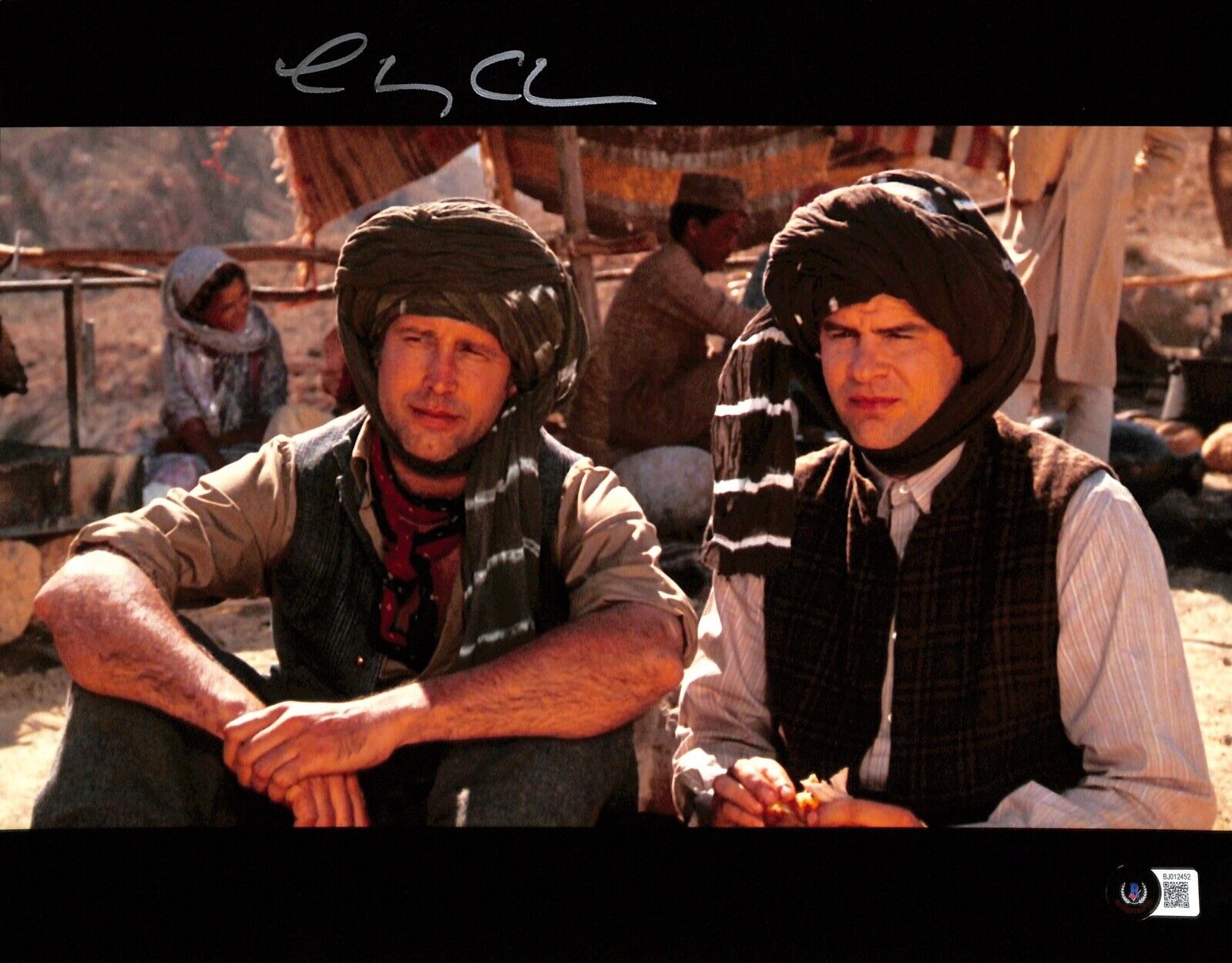  Chevy Chase Emmett Fitz-Hume Spies Like Us Signed 11x14 Photo BAS