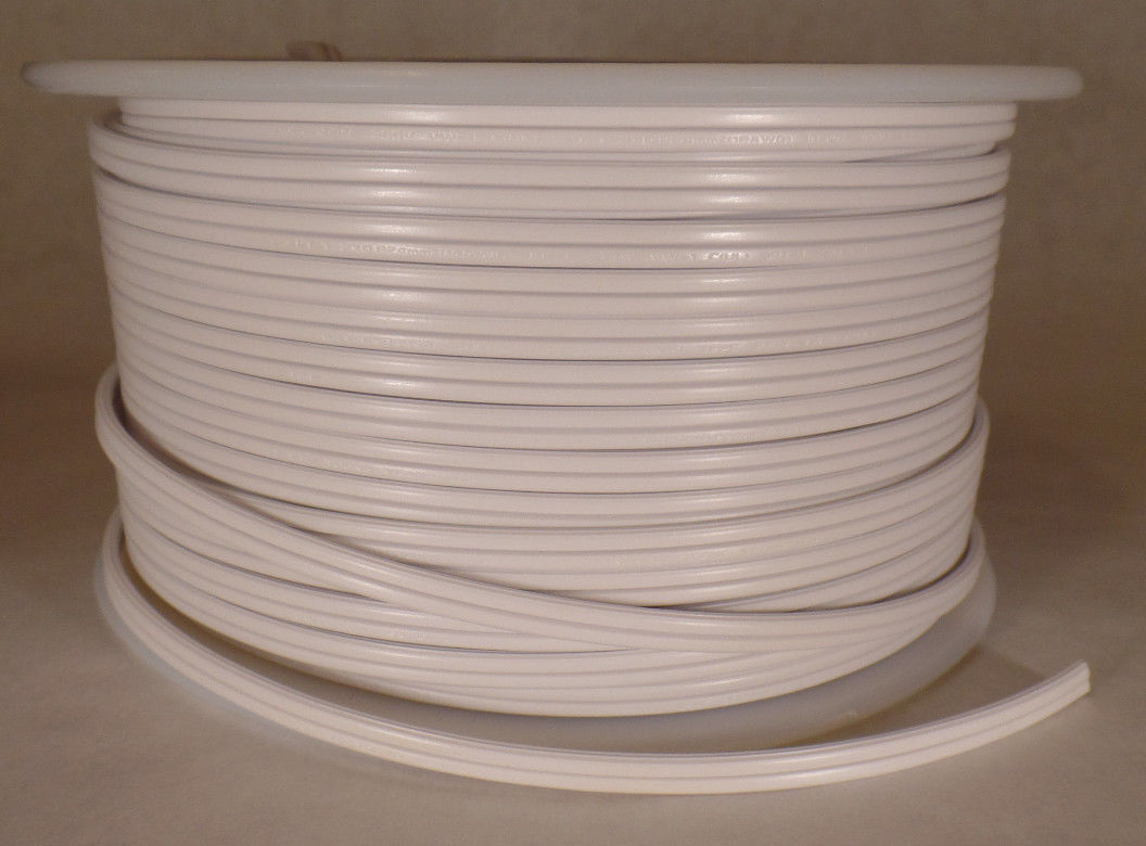 250 ft. White 18/2 SPT-1 U.L. Listed Parallel 2 Wire Plastic Covered Lamp Cord