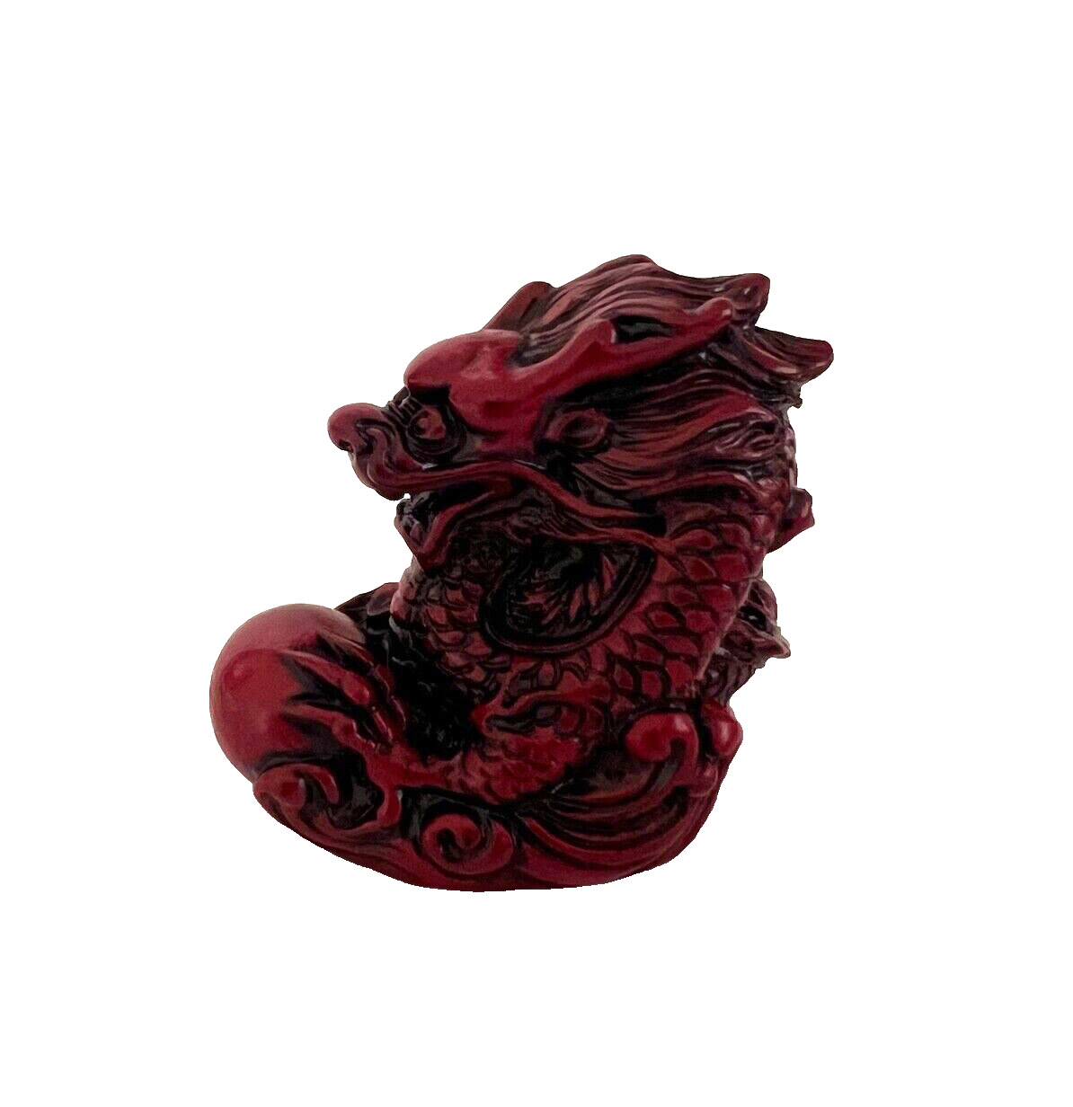 NEW Mini red color  Chinese Feng Shui Dragon Figurine Statue for Luck & Success