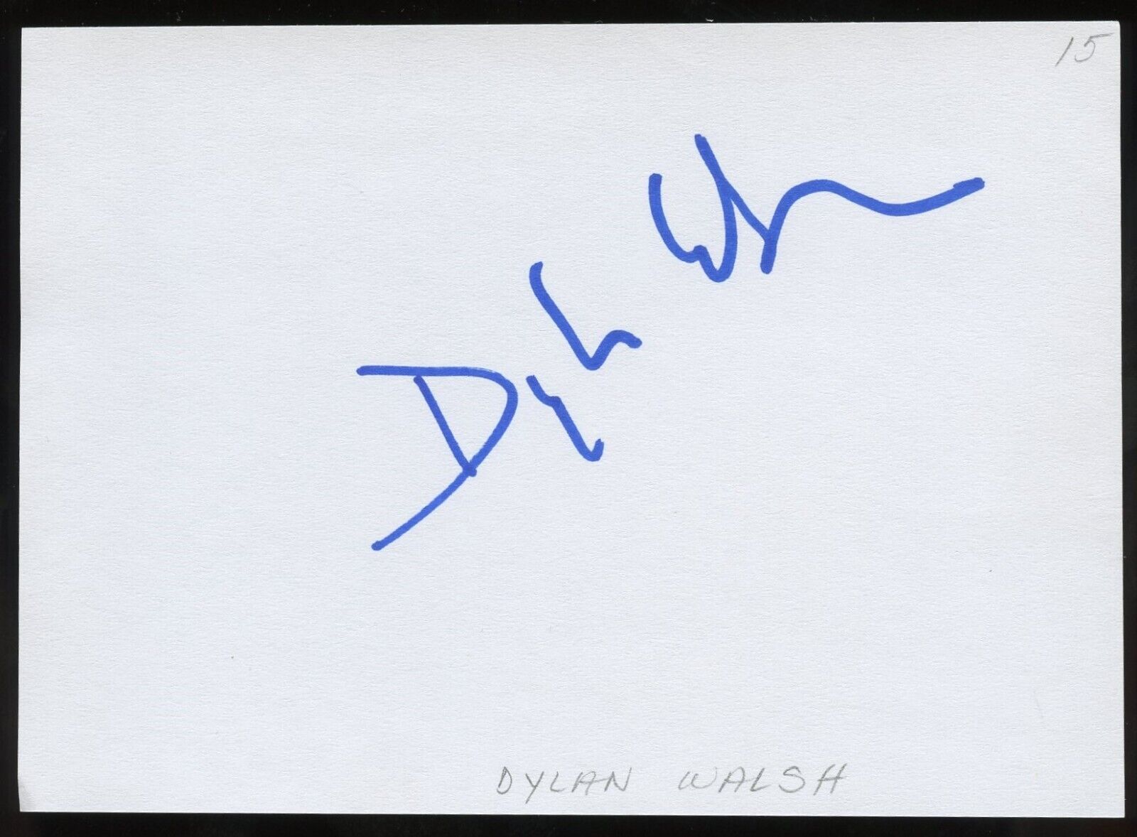 Dylan Walsh signed autograph 4x5 Cut American Actor in FX TV Series Nip/Tuck