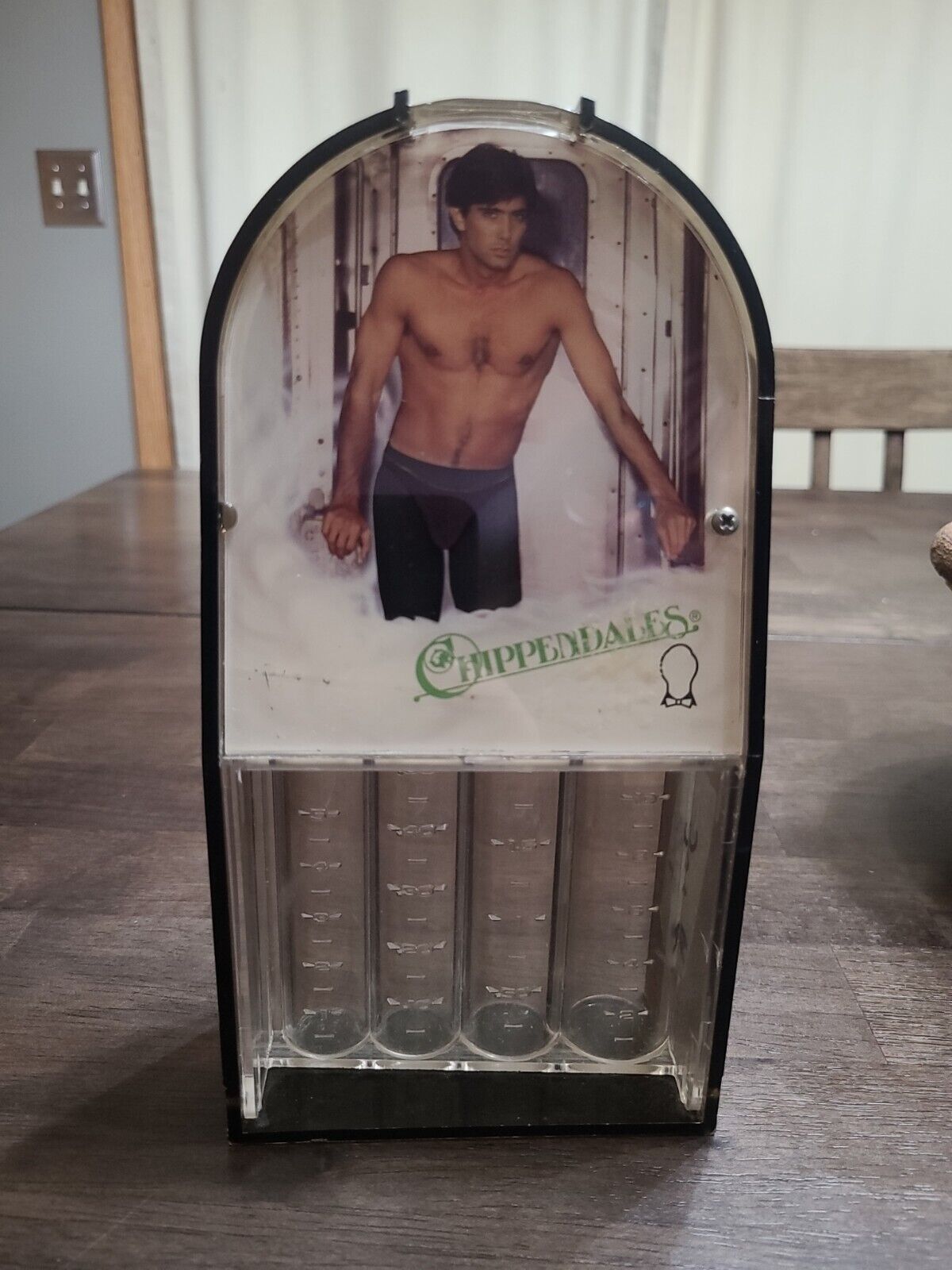Vintage 1983 Chippendales Novelty Bank Coin Sorter Male Stripper Naughty Gift