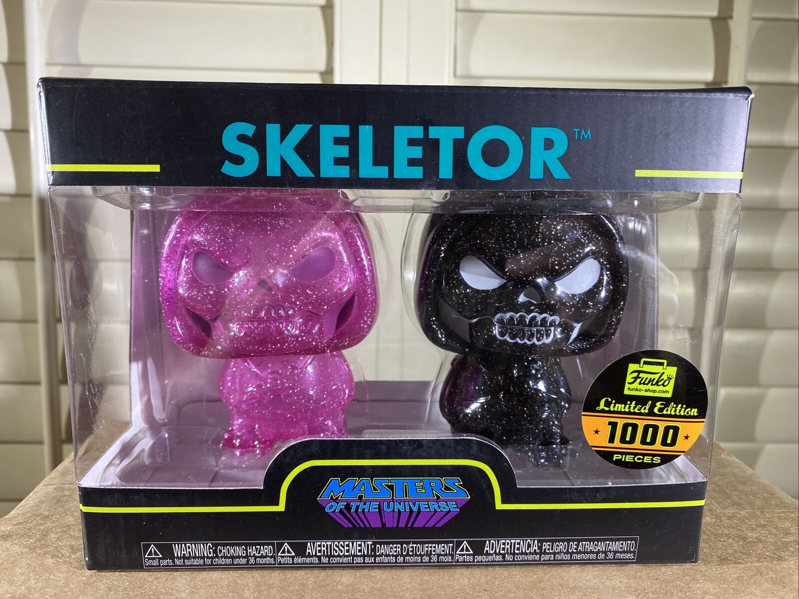 Limited Edition 1000 Masters Of The Universe Skeletor Funko Pop Black/Pink 2 PK