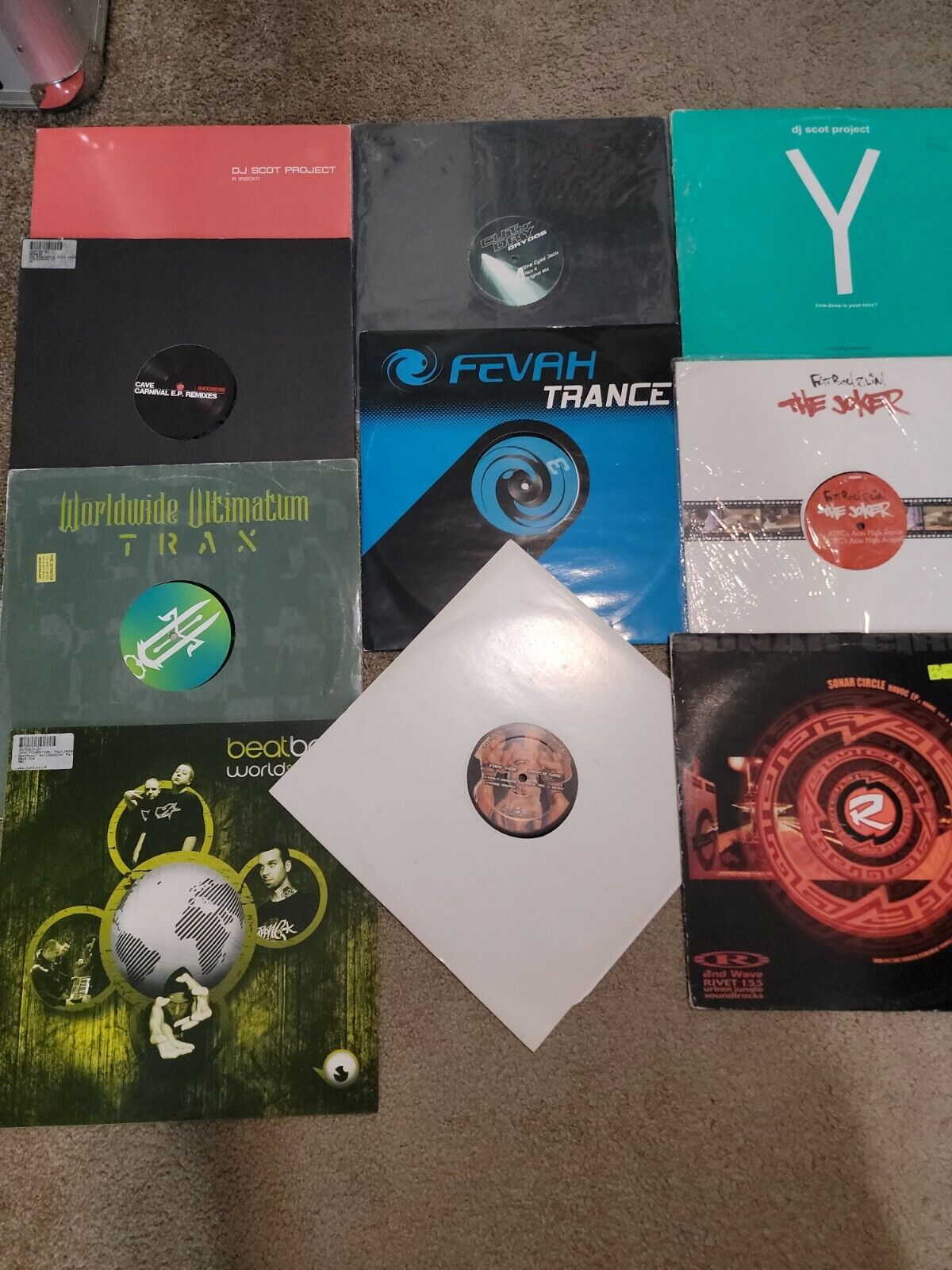 DJ Techno/House Records bundle/lot. 10 count. Good titles/selection 
