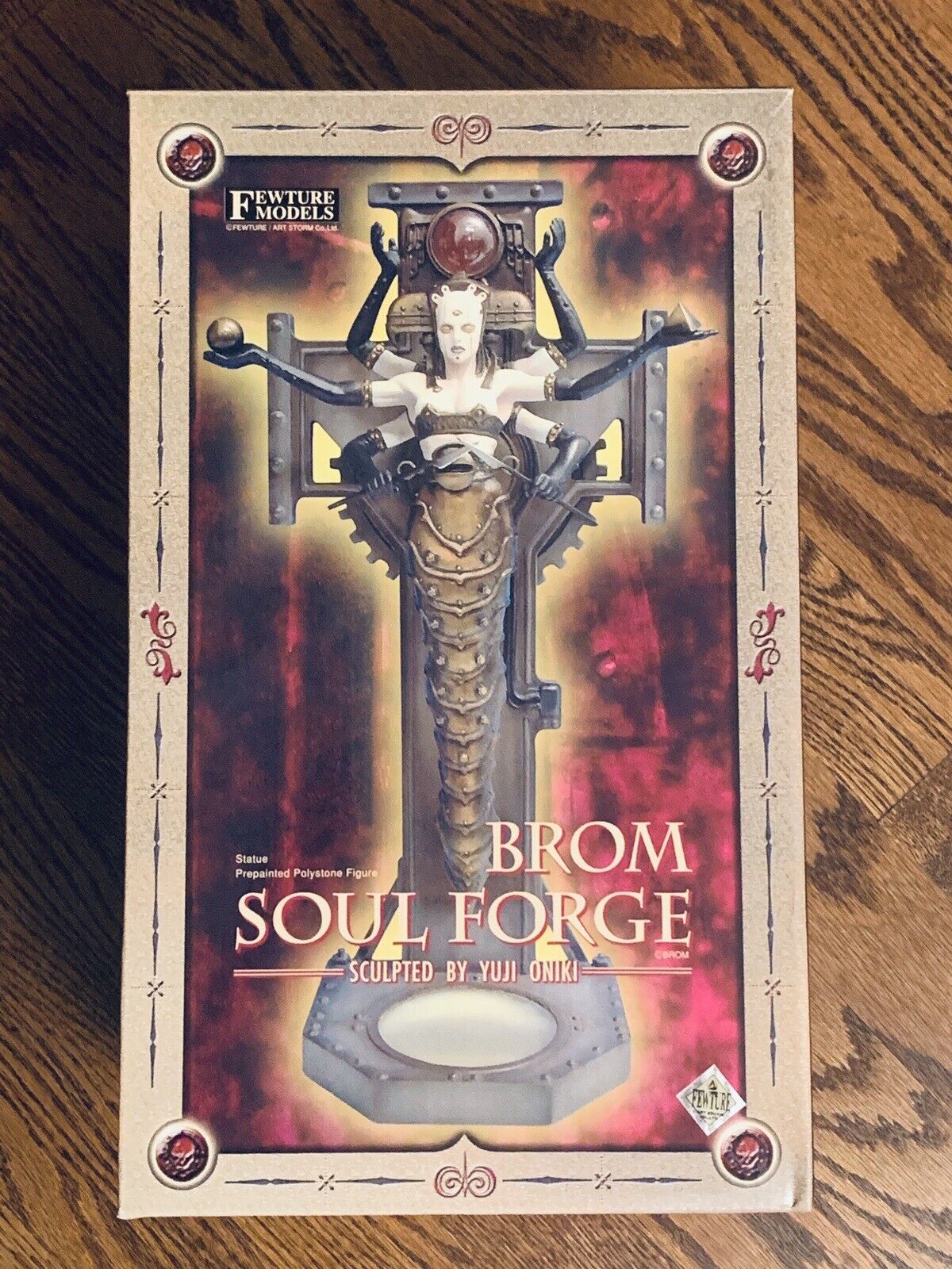 BROM SOUL FORGE STATUE WITH SIGNED BROM ART PRINT