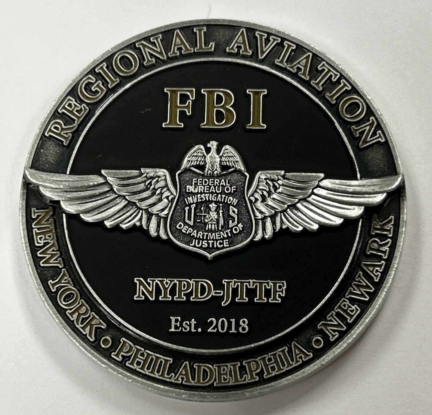 FBI Regional Aviation Operations Challenge Coin Federal Bureau Of Investigation