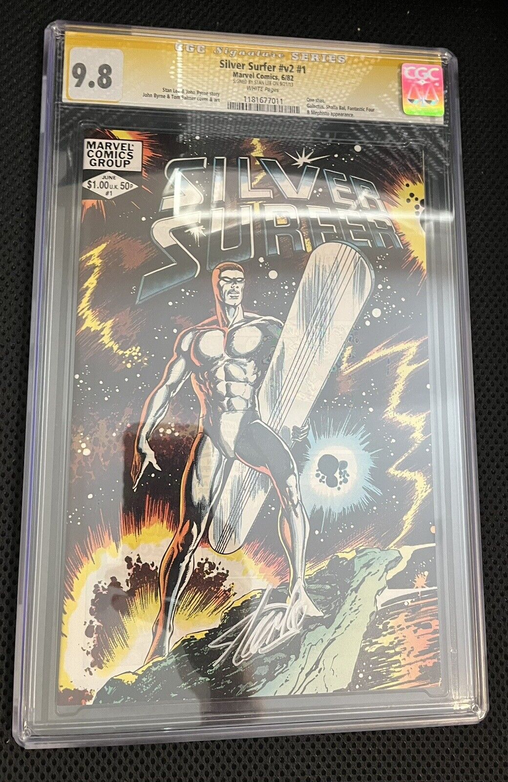 Silver Surfer #1 1982 One Shot CGC SS Stan Lee Signed Rare 9.8 Signature Series