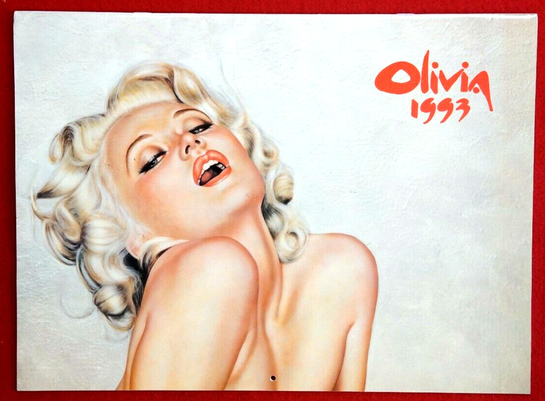 1993 Olivia de Berardinis Calendar - Landmark Ozone Production, Betty Page 11x17