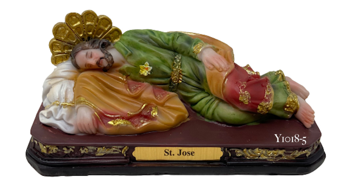 Small San Jose Dormido St. Joseph 5 Inch Resin Figurine  Y1018-5 New