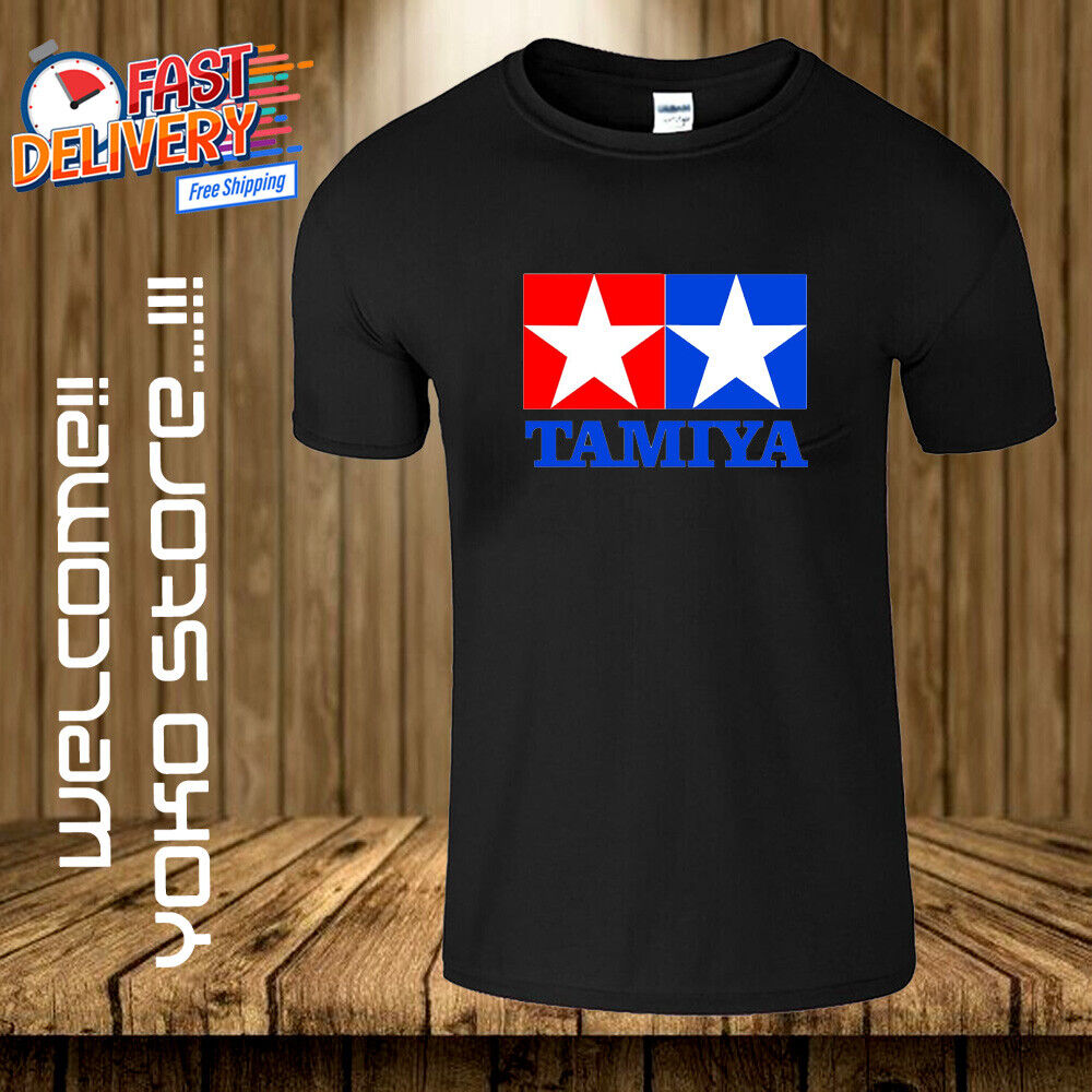 NEW Tamiya Logo Merchandise Essential Essential Active T-Shirt USA Size S to 5XL