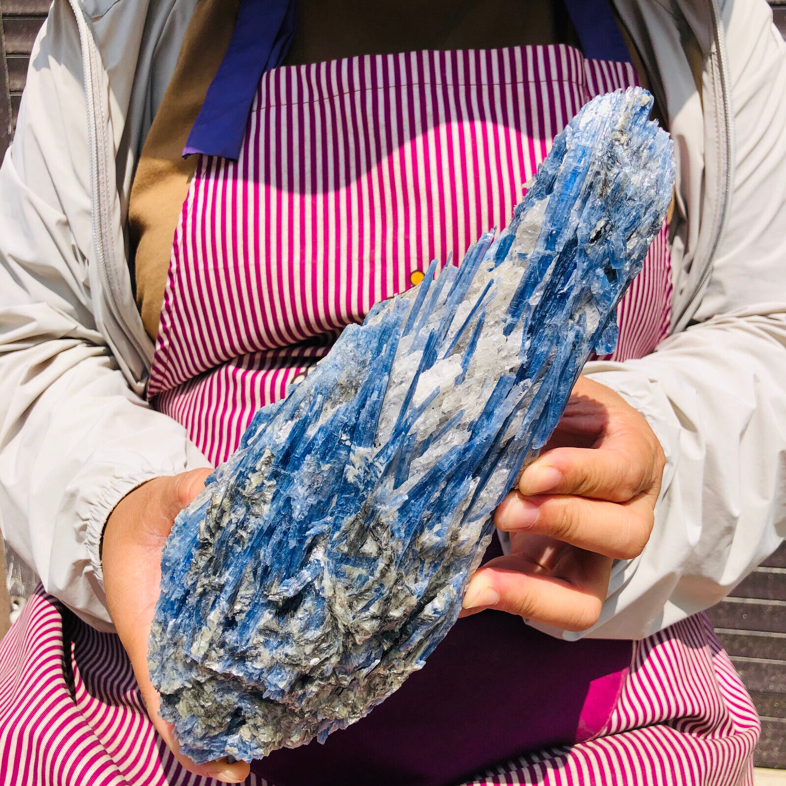 5.12LB Natural blue kyanite quartz crystal rough mineral speciman healing