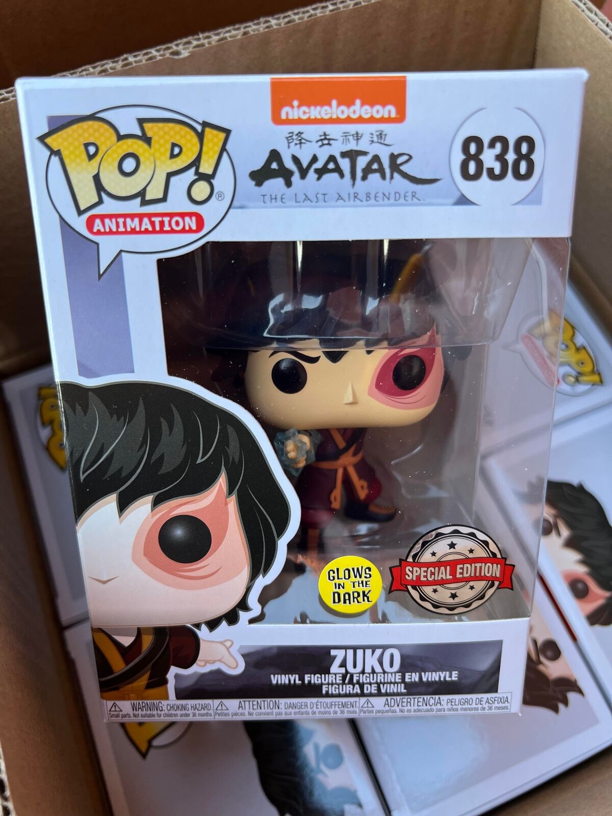 *IN HAND** SPECIAL EDITION EXCLUSIVE Funko Pop AVATAR ZUKO with HAIR GLOW #838