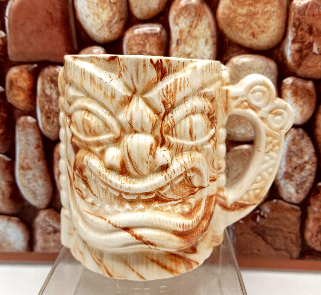 3D Face Mug Alaska Inuit Art Alaskan Clay Cup Tiki Indigenous
