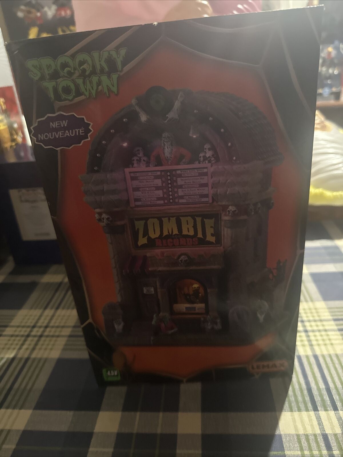 Lemax 2021 Spooky Town Lighted Zombie Records Jukebox #15726 Adaptor