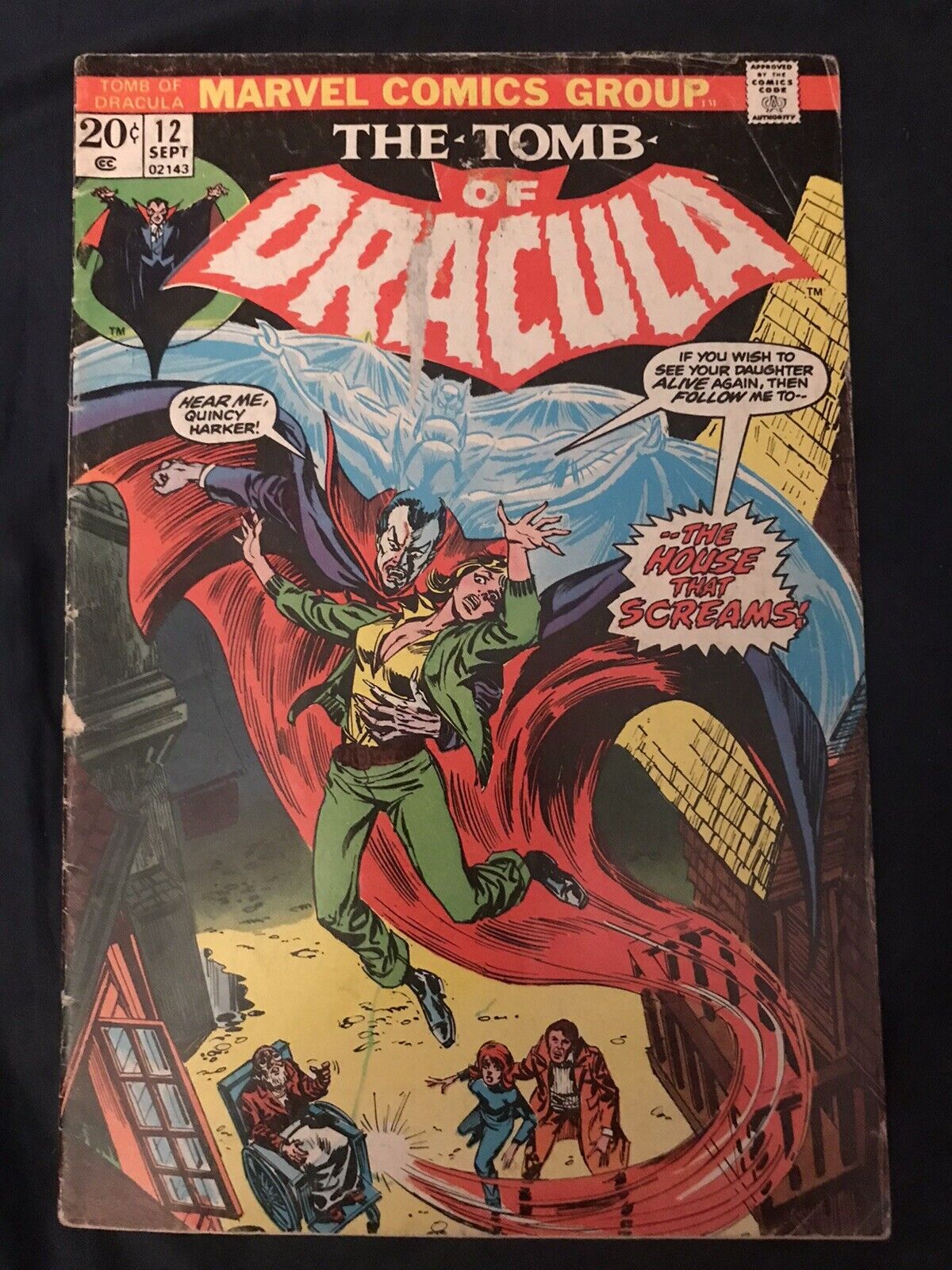 TOMB OF DRACULA #12 (1973) KEY ISSUE: 2nd Appearance of Blade: Around GD
