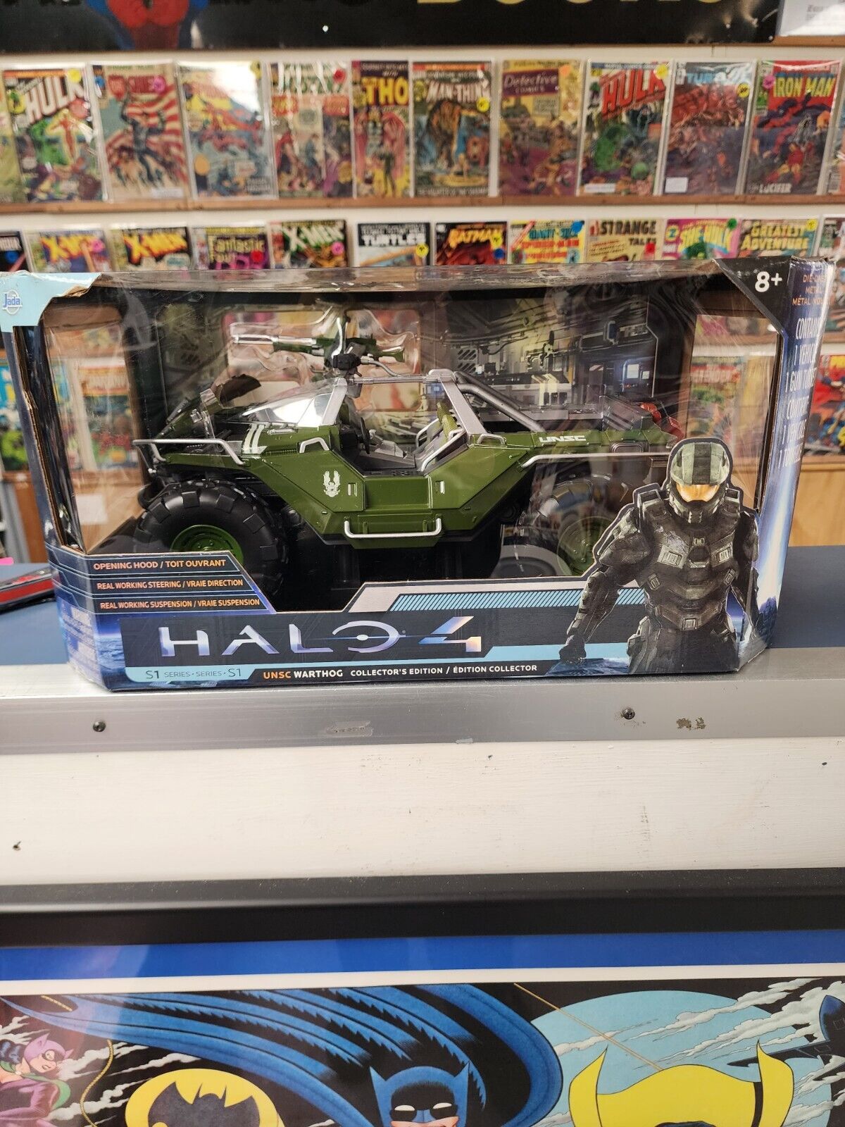 Halo 4 Series 1 UNSC Warthog Collectors Edition.  Jada. Mint In Box. Die-Cast