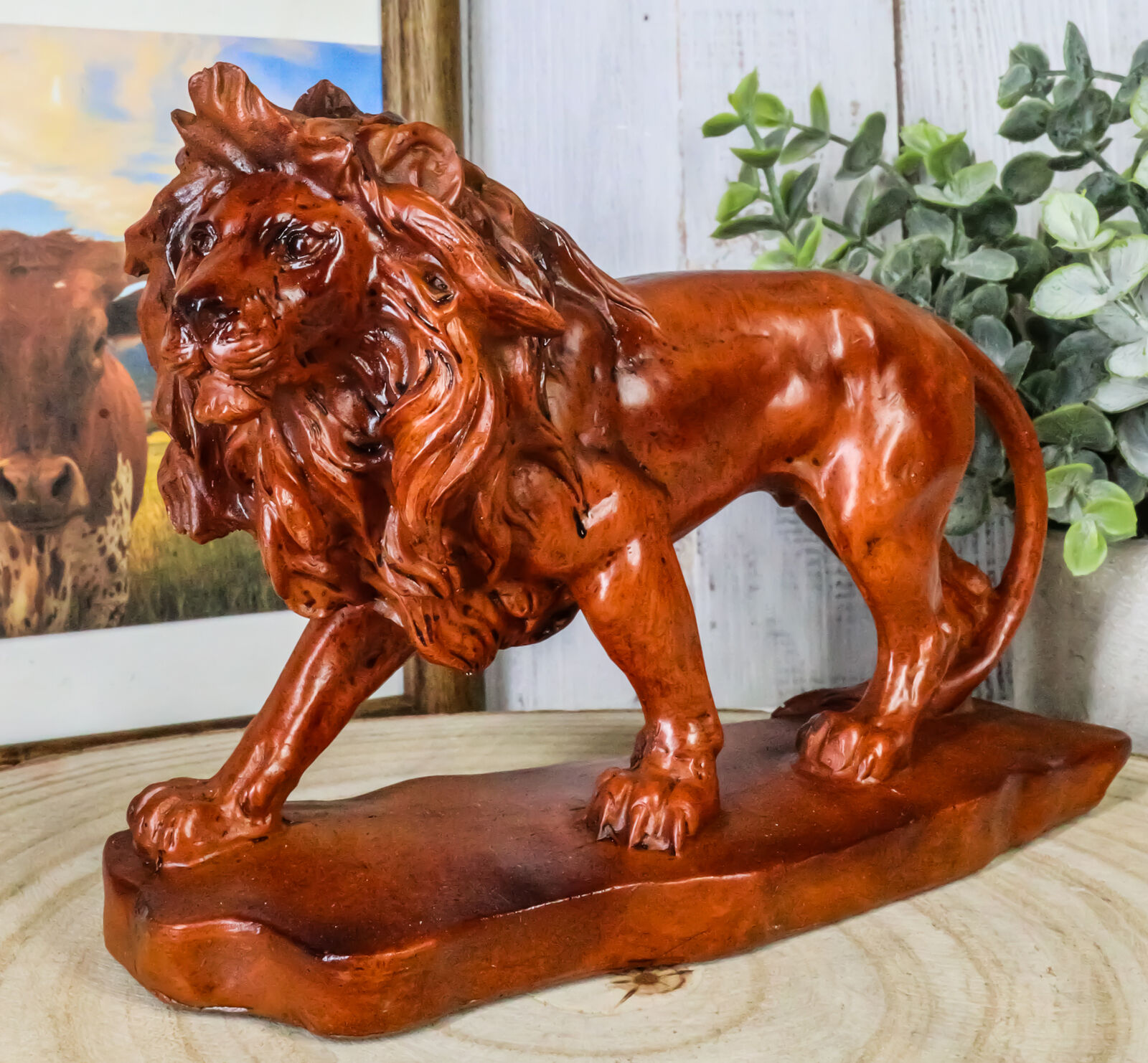 Ebros King of The Safari African Lion Statue 7