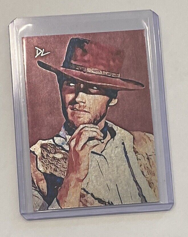 Clint Eastwood Platinum Plated Artist Signed “Man With No Name” Trading Card 1/1