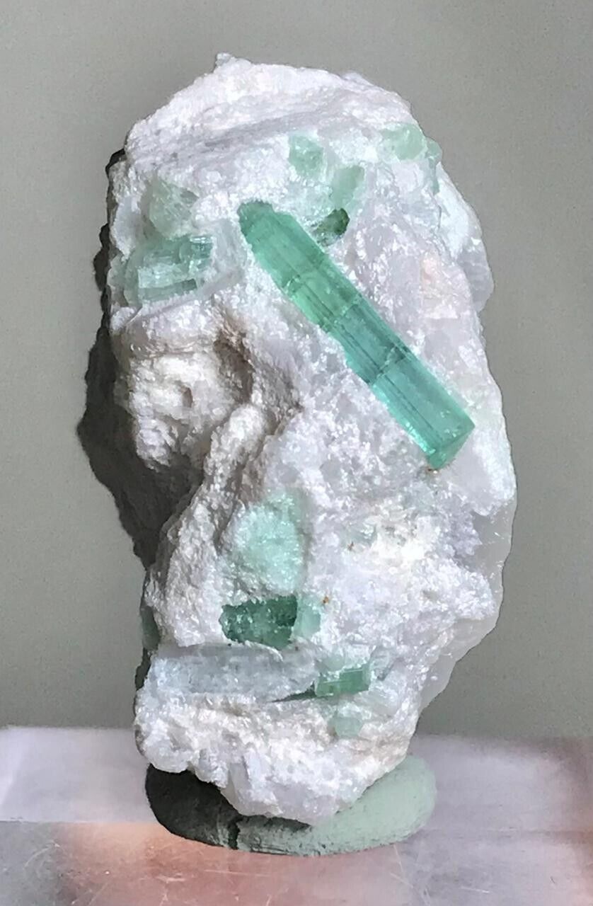 Indicolite Tourmaline Crystal Specimen from Afghanistan 82 Carats