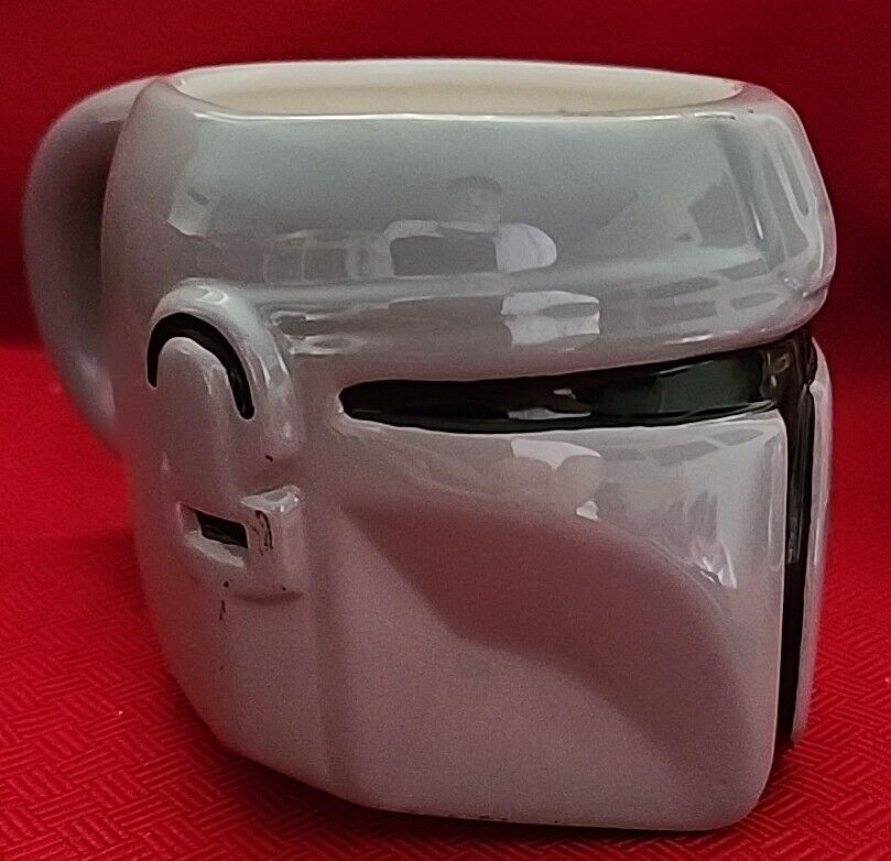 Mandalorian Coffee Mug Helmut Star Wars Galerie Gray Figural Trooper Fighter