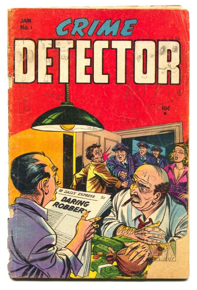 Crime Detector #1 1954 Violent pre-code crime comic book