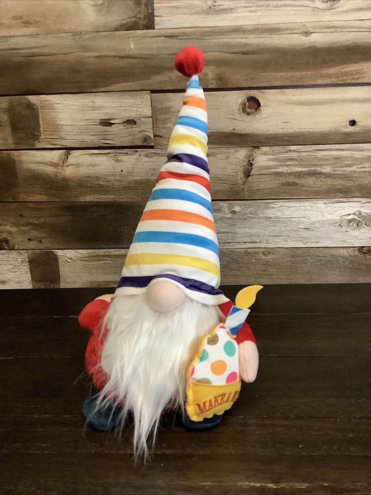 Hug Feel The Love - Happy Birthday Gnome - Birthday Gnome Gifts Plush Gnome H...
